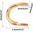 thumbnail image 2 of 300 Pieces U-Shaped Brass Links 2 Colors Easy Spin Spinner for Lure Making Fishing, 2 of 5