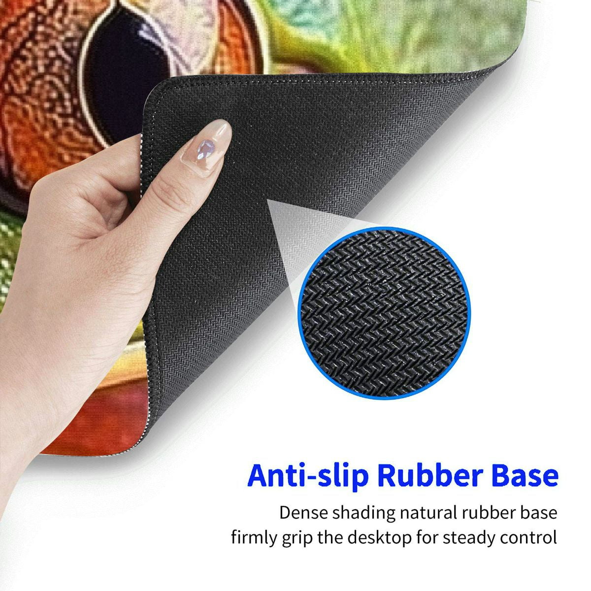 Heduofu Mousepad Mousemat with Rubber Base Desk Protector Pad for Laptop Mousemats Computer Desk Mat Non-Slip Desk Pad for Work Office Home 31.5x11.8 in