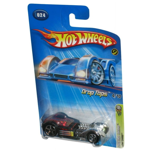 Hot Wheels 2005 First Editions Drop Tops 4/10 (2005) Black & Silver Toy Car #024