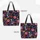 thumbnail image 2 of Balery Dancing Skeletons Floral Garden Bolsa de Mano para Mujeres con Cremallera, Bolsa de Gimnasio con Compartimentos, Bolsa para Laptop, Bolsa para Trabajo, 2 of 7