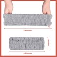 thumbnail image 3 of ZOUYUE Spa Headband – 3 Pack Makeup Headband, Headband for Washing Face Microfiber Bowtie Shower Spa Headbands for Women and Girls (Black, White, Light grey), 3 of 6