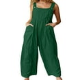 thumbnail image 1 of Salopette Sans Manches pour Femmes Combinaison Ample Col en U Gris m, 1 of 9