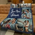 thumbnail image 3 of Custom Blankets with Photos Personalized Couples Gifts Customized Picture Blanket I Love You Gifts Birthday Gift for Wife Husband Girlfriend Boyfriend, 3 of 6