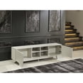 thumbnail image 3 of Solid Wood 67-inch Grey TV Unit, 2 Doors 4 Cubby Holes / Functional for Daily Use, 3 of 3