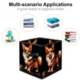 thumbnail image 2 of Pixel Dog Foldable Toy Storage Basket with Handle, 10.8"x10.5"x10.6", Large Capacity Storage Box Organizer Bins, 2 of 6
