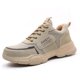 thumbnail image 1 of Zapatos de trabajo de seguridad para hombres con punta de acero Kevlar a prueba de pinchazos, botines antigolpes, zapatillas protectoras, zapatos de cuero informales 42, 1 of 1