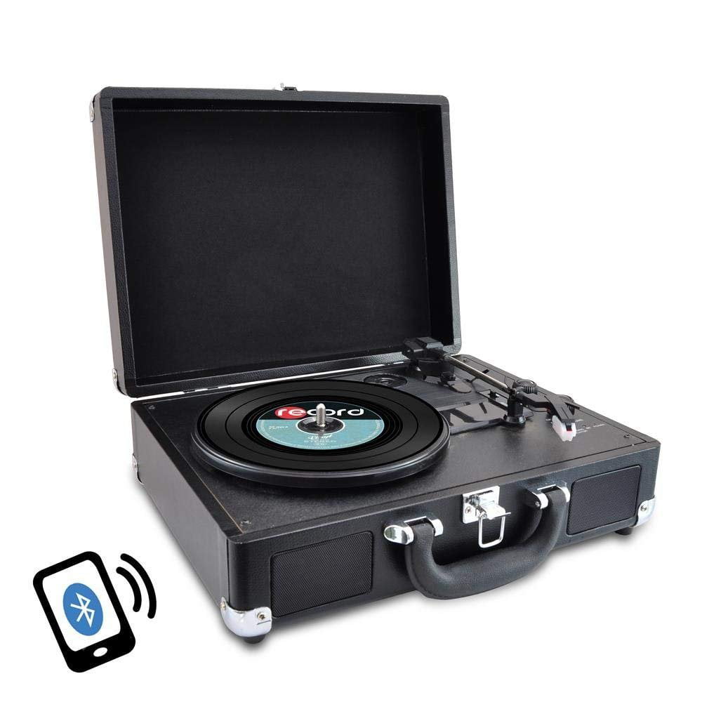 Upgraded Version Pyle Vintage Record Player, Classic Vinyl Player ...
