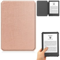 Artyond Case for New Kindle 2022 Release, Premium PU Leather Slim Folio Protective Cover With Auto Sleep/Wake Case for 6.0" New Amazon Kindle 11th Generation 2022 Release, Model C2V2L3, Rosegold