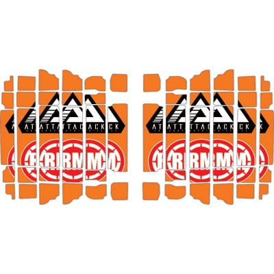 Attack Graphics Turbine Radiator Louver Decals Orange for KTM 450 SX-F Factory Edition 2012-2013