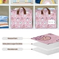 thumbnail image 4 of Yayeee Foldable Storage Basket for Shelves with Handles Waterproof Cloth Bins, Pink Halloween, 4 of 7