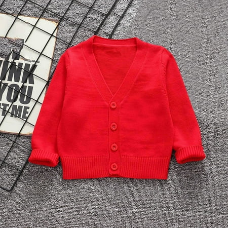 

Spazoro Toddler Girls Boys Outwear Jackets Warm Clearance Turndown Collar Fall and Winter Coats for Girls Red Size XL