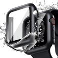 thumbnail image 3 of 2PC Tempered Glass+cover For Apple Watch Accessories 45mm 41mm 44mm 40mm 42mm Screen Protector Apple watch Case serie 9 4 5 6 SE 7 8, 3 of 10