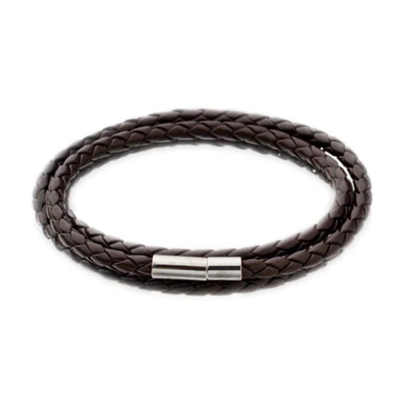 Langgg Bracelet Multi-Couches en Tricot pour Hommes, Bracelet en Cuir PU Vintage, Cadeau d'Anniversaire pour Garçons