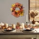 thumbnail image 5 of Corona de puerta de Halloween, guirnalda de hojas de arce, corona de otoño invierno, adorno de hogar de Acción de Gracias, decoraciones de calabaza y girasol, otoño con bayas, 5 of 6