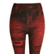 thumbnail image 1 of Gibobby Ropa para profesores Pantalones de nueve minutos para mujer Hip-up, pantalones de colores súper inferiores, pantalones ajustados, pantalones (Rojo, S), 1 of 5