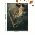 thumbnail image 3 of Rhinoceros Portrait Canvas Print, Decor for Living Room, Bedroom, Office, Hotel Lobby, Study, 3 of 8