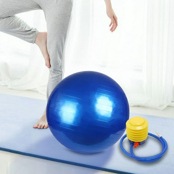 Yoga Balle de Stabilité Balle Anti-Éclatement Lourd Exercice Équilibre Chaise de Balle pour Femme, la Maison, la Pratique de la Gymnastique, la Danse 75cm Bleu