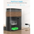 thumbnail image 4 of HoneyGuaridan 6L Automatic Cat Feeder for 2 Cats, 2.4G WiFi Enabled Smart Feed Pet Feeder for Dogs, Timed Pet Food Dispenser with Stainless Steel Bowl APP Control, 10s Voice Black, 4 of 7