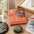 thumbnail image 5 of Fine Tip Acrylic Paint Pens with 0.7Mm Opaque and Layerable Nibs, 12-Pack Assorted Colors, for Multi-Surface Crafting and Rock Painting, 5 of 5