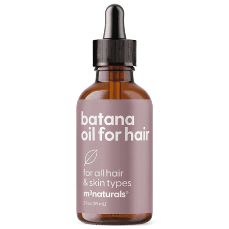 M3 Vegan Batana Oil | Unrefined Batana Oil for Hair & Skin | Supports Healthy Skin & Collagen Production| 100% Pure Batana & Non-GMO | 2 FL OZ (59 ML)