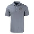 thumbnail image 2 of Men's-Cutter & Buck  Navy Philadelphia Union Forge Eco Double Stripe Stretch Recycled Tri-Blend Polo, 2 of 3