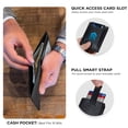 thumbnail image 4 of Serman Brands RFID Blocking Bifold | Slim Genuine Leather | Minimalist Front Pocket Wallets for Men | Carbon Fiber, 4 of 7