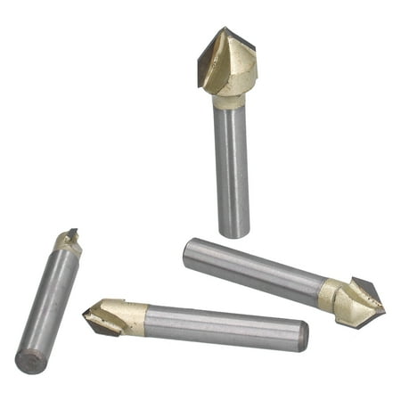 1/4in Shank Router Bits, Tools Carbide Industrial Grade V Groove Bit ...