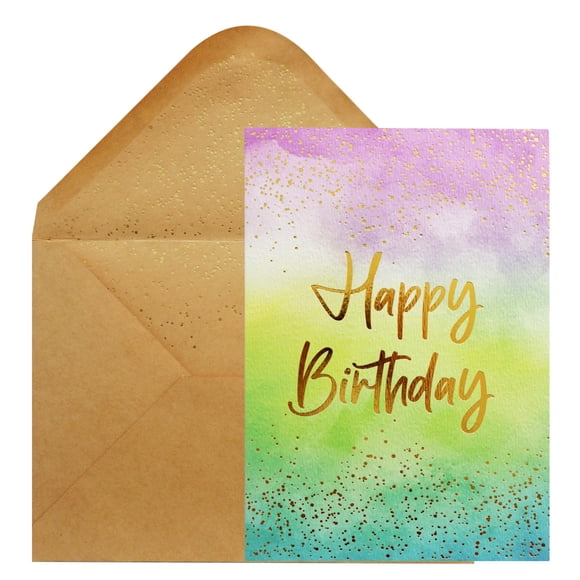 Tarjeta de felicitación CHRIZ.Z de feliz cumpleaños con sobre de 15 x 7 pulgadas
