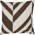 thumbnail image 2 of Surya Surya Pillows Area Rug FA031 Lima Bean/Coffee Bean Chevron Angled 22" x 22" Square, 2 of 4