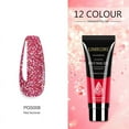 thumbnail image 3 of 12 Color Nail Art Glitter Powder Extension Gel Nail Art Sequin Extension Gel Painless, 3 of 5