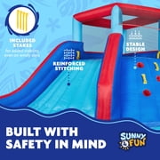 Sunny & Fun Fun Water Slide with Blow-up Pool for Kids Backyard Water Park
