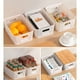 thumbnail image 1 of Cestas de plástico apilables con tapas - Caja organizadora tejida de 26,1x18,4x10,4 cm para juguetes, libros y material de oficina, set de 1, 1 of 4