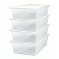thumbnail image 1 of Homz Snaplock 41 Qt Plastic Storage Container w/Latching Lid (4 Pack), 1 of 10
