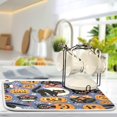 thumbnail image 5 of GZHJMY Halloween Décor Dish Drying Mat - 16 x 18inch- Extra Large Microfiber Dish Drying Mat, Dish Draining Mat, Counter top Mat, Halloween Pumpkins（86）, 5 of 7