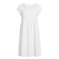 thumbnail image 4 of Women's Linen V-Neck Short-Sleeve Casual Summer Dress, 4 of 9