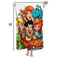 Black Flintstones Beach Quick Drying Towel，"QuickDry, SandFree