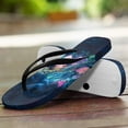 thumbnail image 3 of Uourmeti Slim Flip Flops for Women Galaxy Sea Turtle Beach Thong Sandals Comfortable Women's Summer Sandals, Size 10, 3 of 7