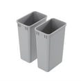 thumbnail image 7 of Dowell 50L Wastebasket Trash Container, 52.8Qt/13.2Gal, Plastic, Stackable, for Kitchen/Bathroom/Office, Fits Under Sink/Desk (Grey 4000 50 04), 7 of 7