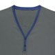 thumbnail image 4 of Camisetas Elvqul de Hombre Manga Corta Gris Playa Liso Botones Cuello V, 4 of 7