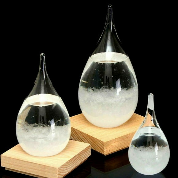 CNKOO Transparent Droplet Storm Glass Water Drop Weather Storm Forecast Predictor Monitor Bottle Barometer Home Decor