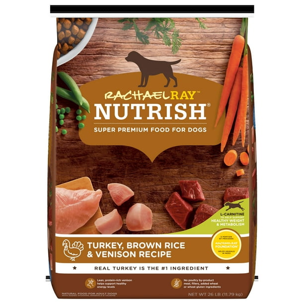 Rachael Ray Nutrish Natural Premium Dry Dog Food, Turkey, Brown Rice