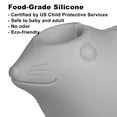 thumbnail image 6 of Bath Spout Cover, Bathtub Tub Faucet Cover - Kids Bathroom Accessories Protector for Baby - Soft Silicone - Gray Sea Lions, 6 of 7
