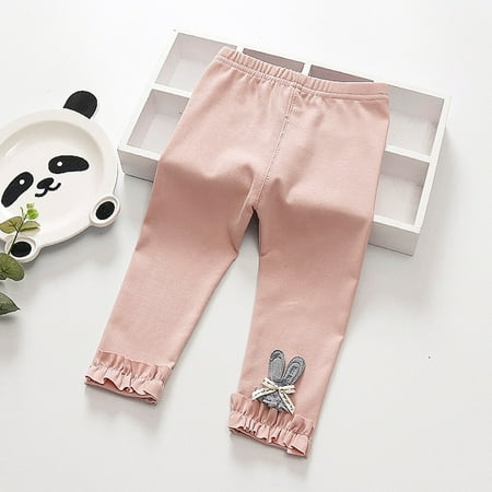 

Gyratedream Baby Girls Bunny Skinny Pants Thin Leggings Trouser for Infant Toddler Kids Clothes 6 Months-4 Years