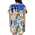 thumbnail image 3 of Lsque Bluey Women's Short-Sleeved Pajama Set - 2 Piece Soft and Lightweight Sleepwear Set-Large, 3 of 9