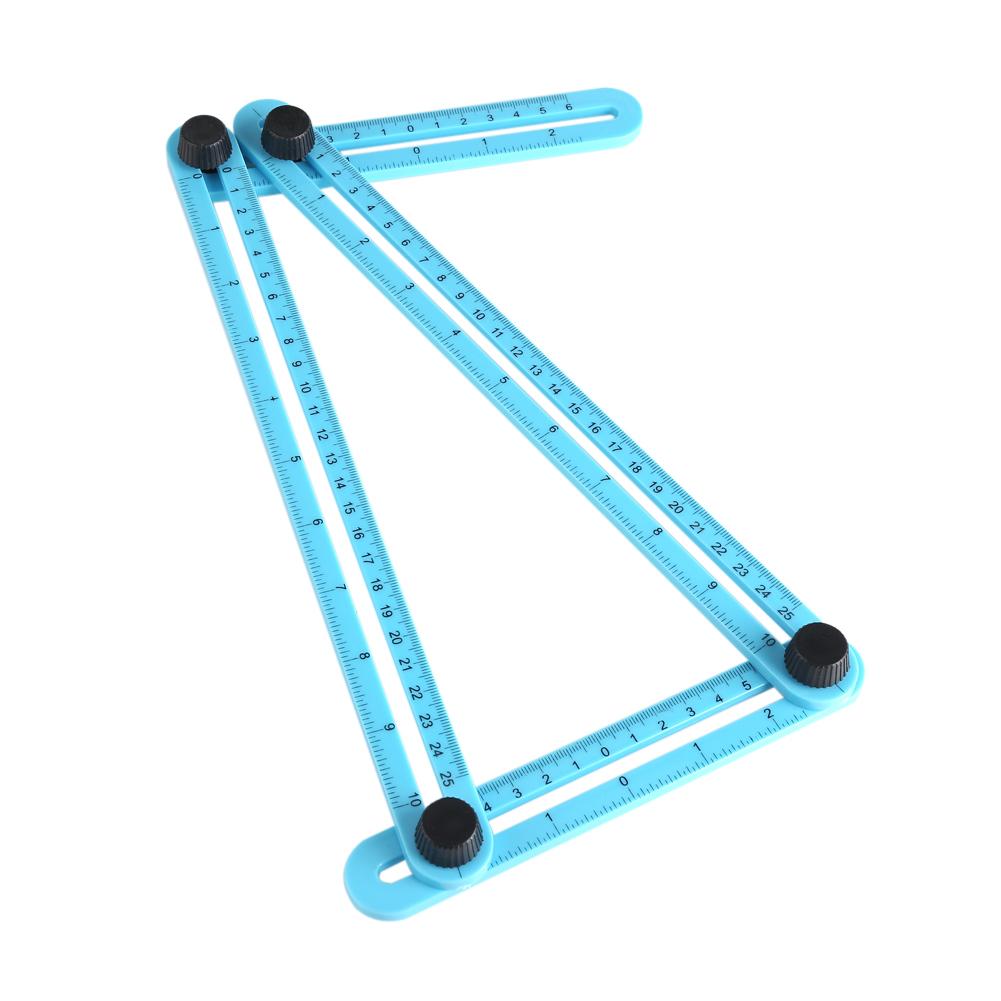 Multifunction Angle Finder Tool 4 Sided Fold Adjustable Ruler Plastic