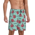 thumbnail image 2 of Pofeuu Snowflake Hot Cocoa Print Men's Soft Woven Elastic Waistband Sleep Pajama Short-4X-Large, 2 of 6