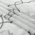 thumbnail image 4 of Sheer Cloth Shower Curtain with Hooks, Washable Shower Curtain White/Gray, 4 of 5