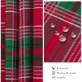 thumbnail image 4 of Christmas Oval Tablecloth for Table Smaller Than 54 x 96 inches, Waterproof Fabric Red and Green Plaid Table Cloths for Christmas(60 x 102 Inch), 4 of 6