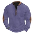 thumbnail image 2 of Blusas y camisas de manga larga con cuello redondo Sudadera con capucha de cuello redondo para hombre Jersey estampado Blusa de poliéster de manga larga para hombre, 2 of 4