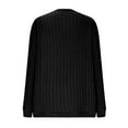 thumbnail image 4 of Dagugfen Sweaters for Women Button V Neck Ribbed Long Sleeve Knit Slim Fitting Casual Comfy Workwear Going out Tops, 4 of 5
